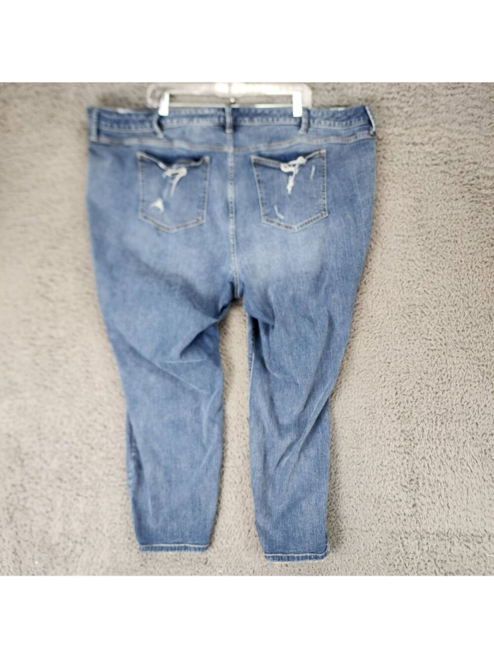 Torrid Jeans Womens 28 Plus Blue Stretch Denim Distressed Skinny - Picture 10 of 14